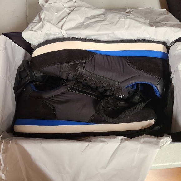 Prada Black Suede & Nylon Sneakers - Picture 3 of 8